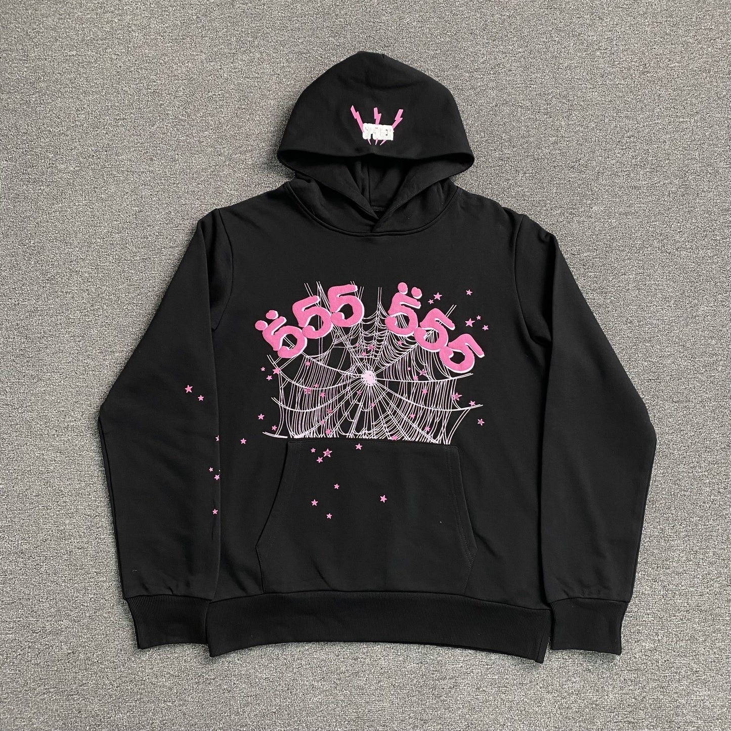 SP5DER ANGEL NUMBER HOODIE BLACK